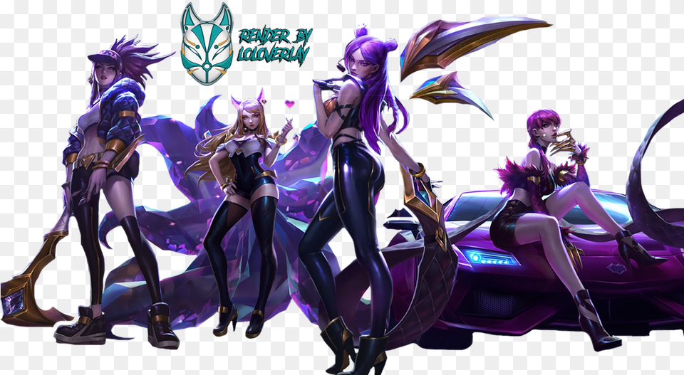 Pin Kda League Of Legends, Adult, Purple, Publication, Person Free Png