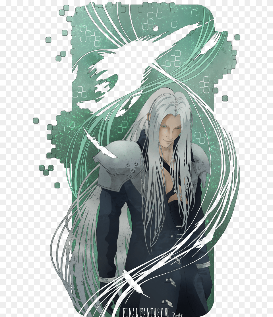 Pin Linwe Lossehelin On Sephiroth Final Fantasy Sephiroth Art Fan, Publication, Book, Comics, Adult Png