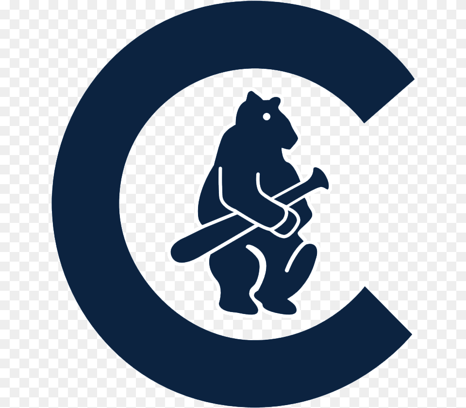 Pin Old School Chicago Cubs Logo, Animal, Bear, Mammal, Wildlife Free Png Download