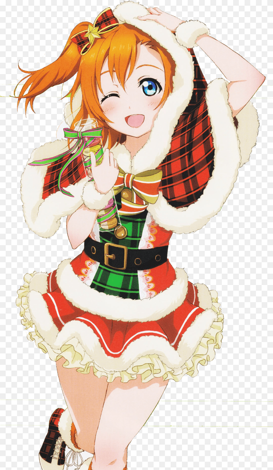 Pin On Anime Characters Anime Render Live Love Live Christmas Honoka, Baby, Book, Comics, Publication Png Image