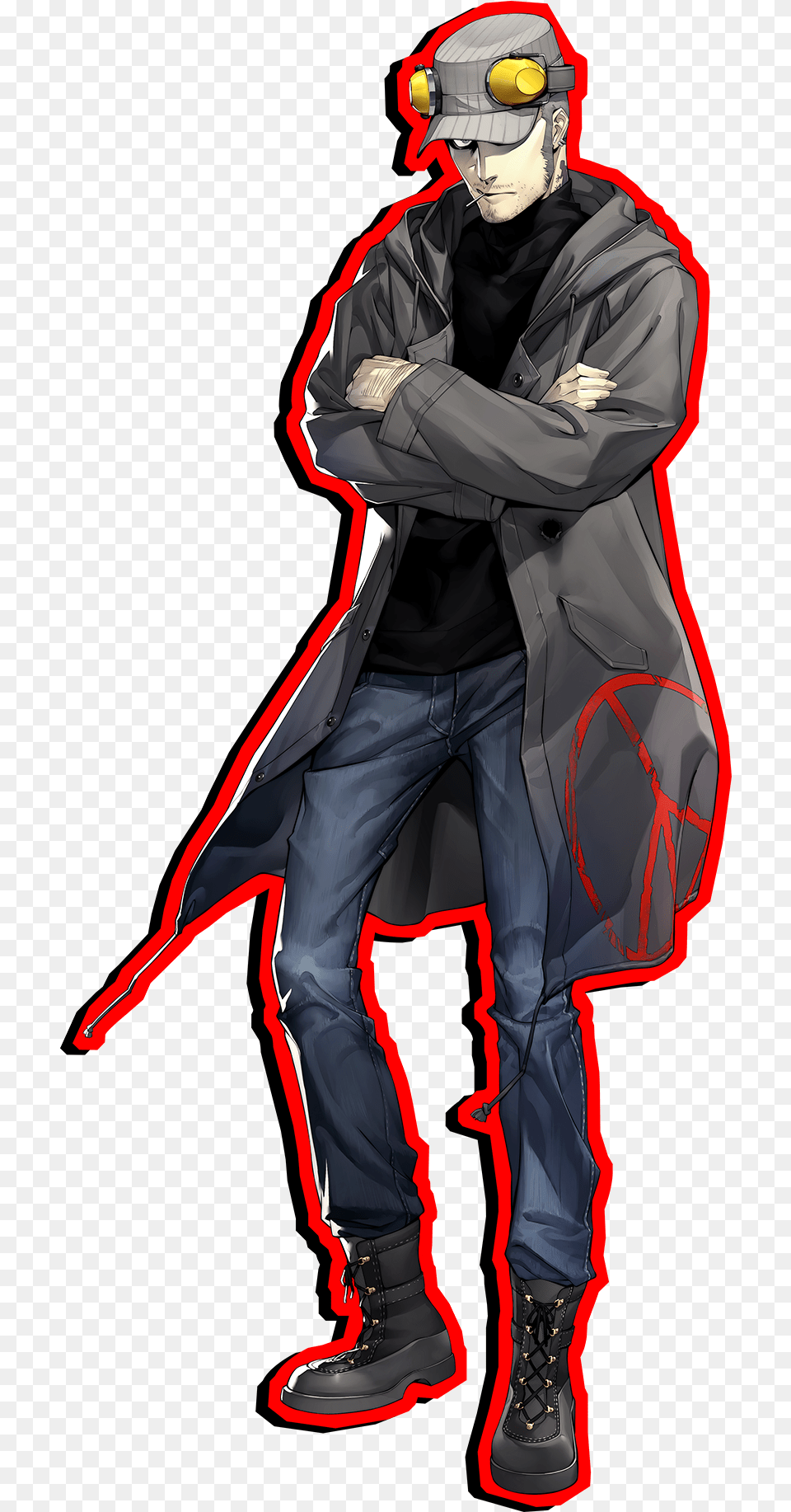 Pin Persona 5, Clothing, Coat, Adult, Person Free Png Download