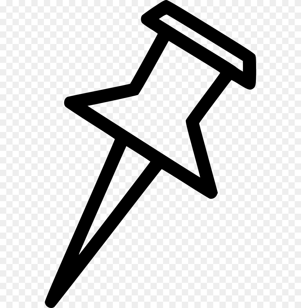 Pin Pushpin Comments Air Transat Logo Neu, Star Symbol, Symbol, Cross Png Image