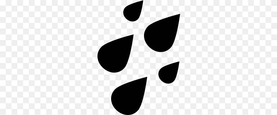 Pin Rain Drop Clipart Black And White Rain Drops Vector Art, Gray Free Png