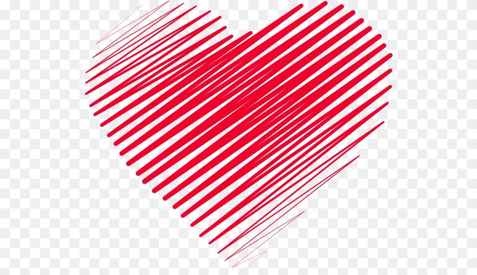 Pin Red Hand Drawn Heart, Light, Art Free Png
