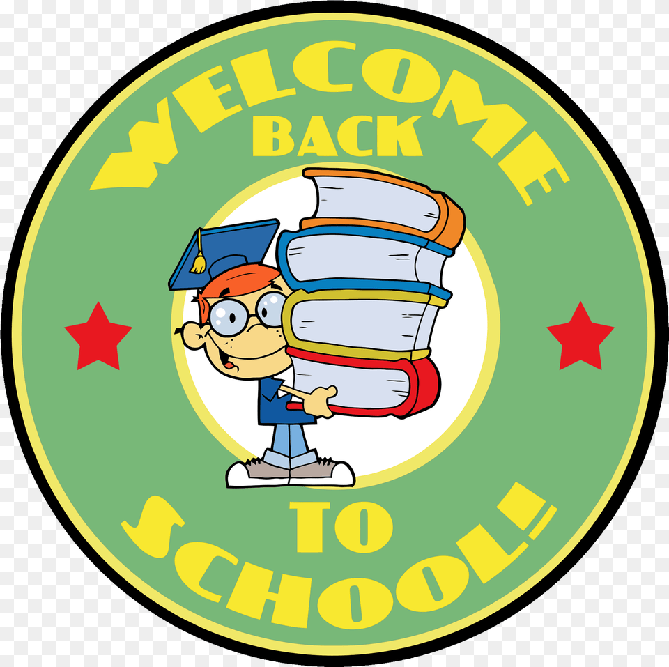 Pin School Banner Clipart Welcome Back To School Circle Welcome Back To School Badges, Logo, Baby, Person, Symbol Free Png Download