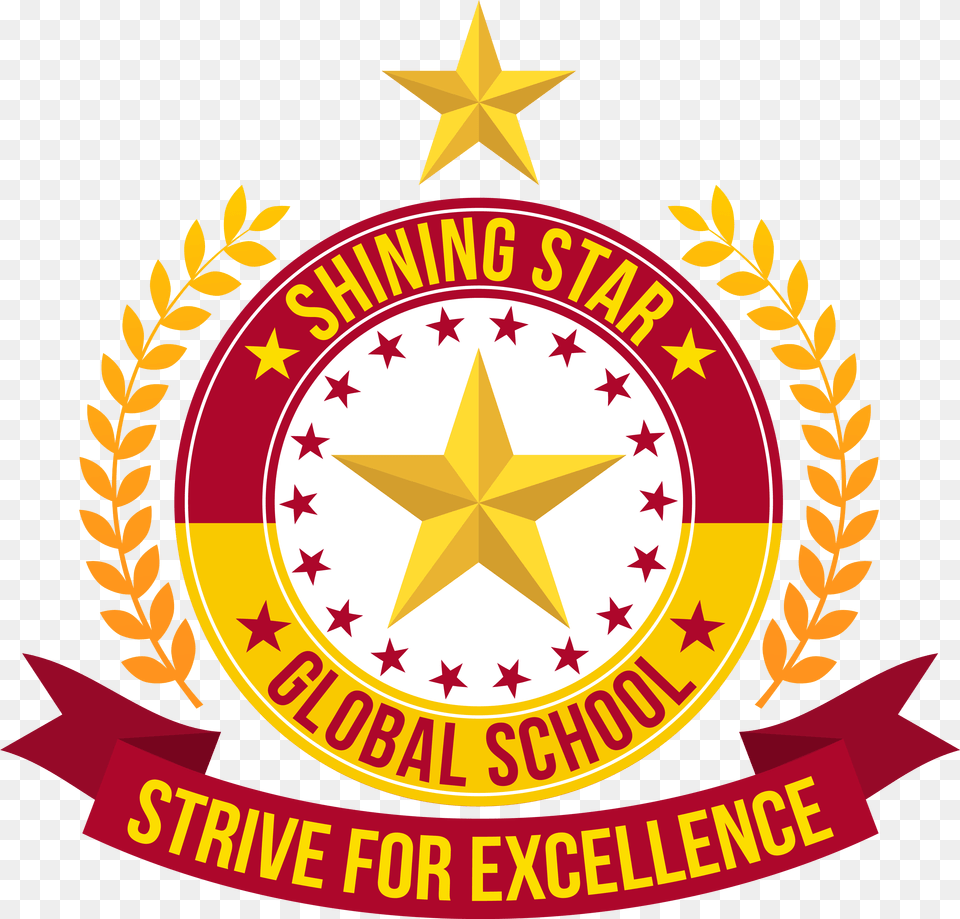 Pin Shining Star Badges Logo Design School Logo, Symbol, Star Symbol, Emblem Free Transparent Png