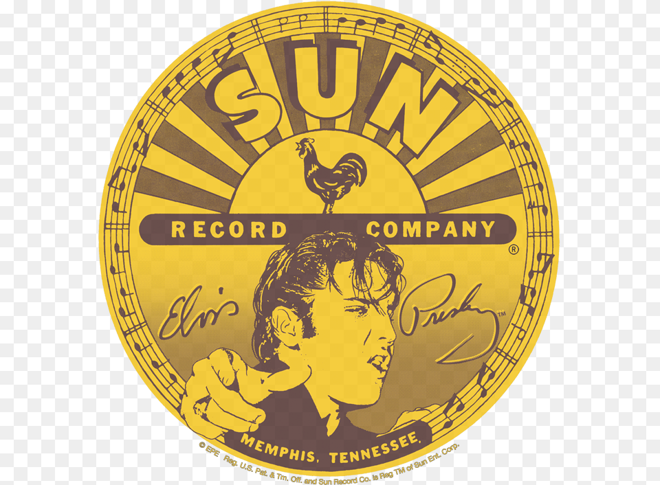 Pin Sun Records Label, Poultry, Animal, Bird, Chicken Free Transparent Png