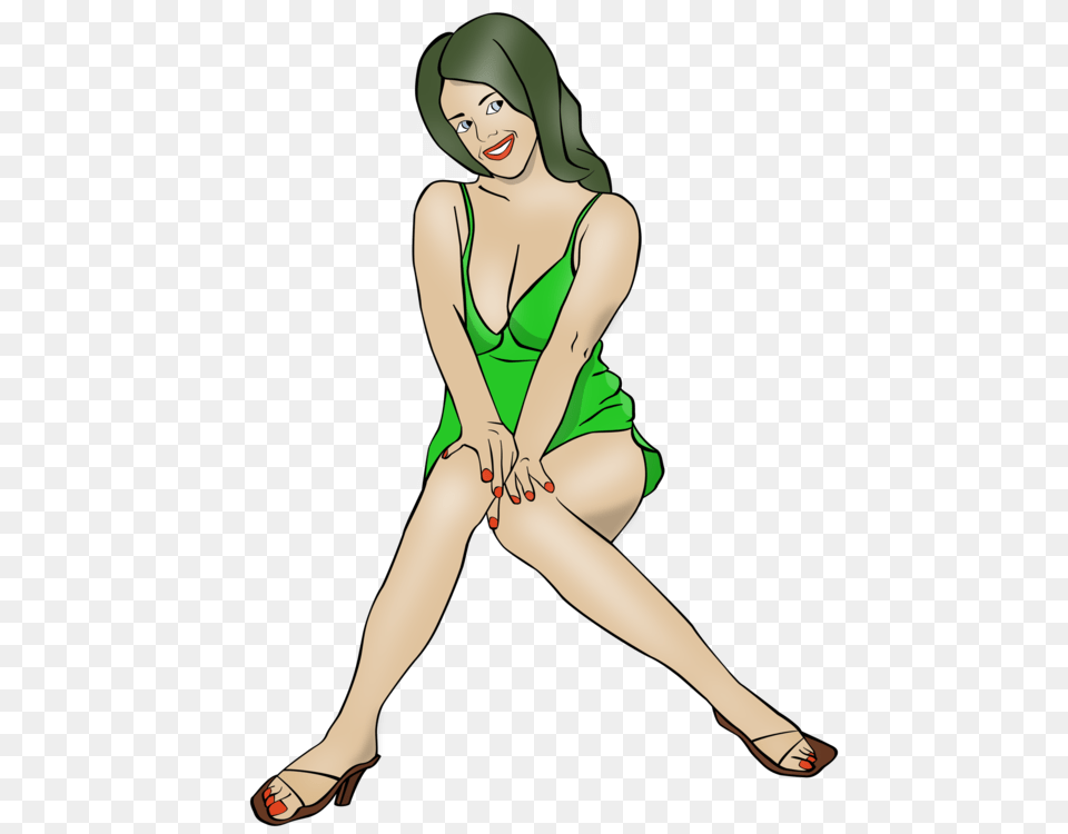 Pin Up Girl Woman Download Cartoon Drawing, Adult, Clothing, Female, Person Free Png