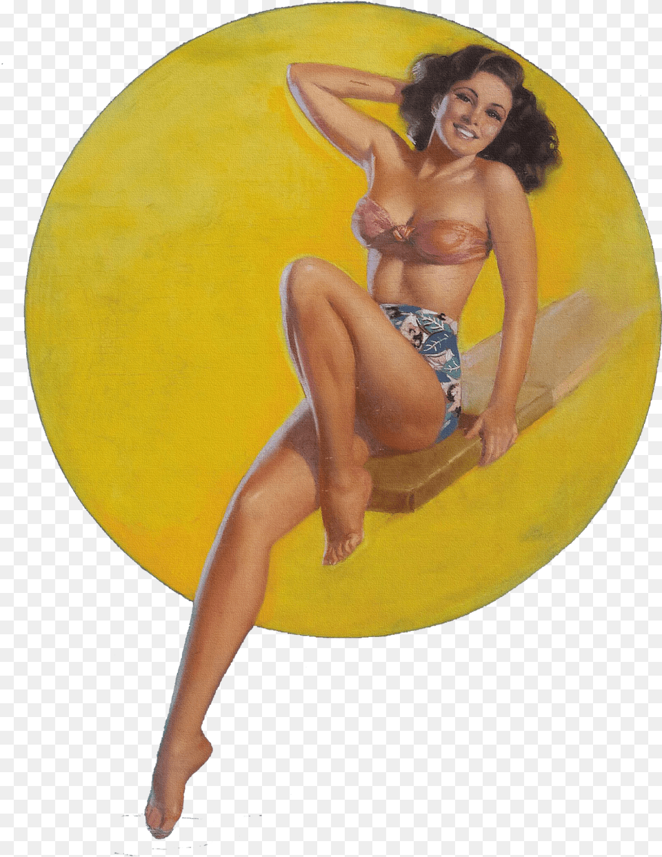 Pin Up Model, Art, Bikini, Clothing, Painting Free Png