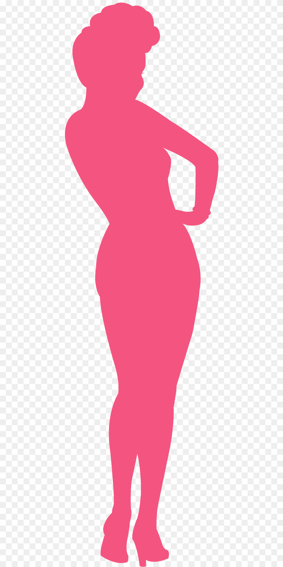 Pin Up Silhouette, Adult, Female, Person, Woman Png