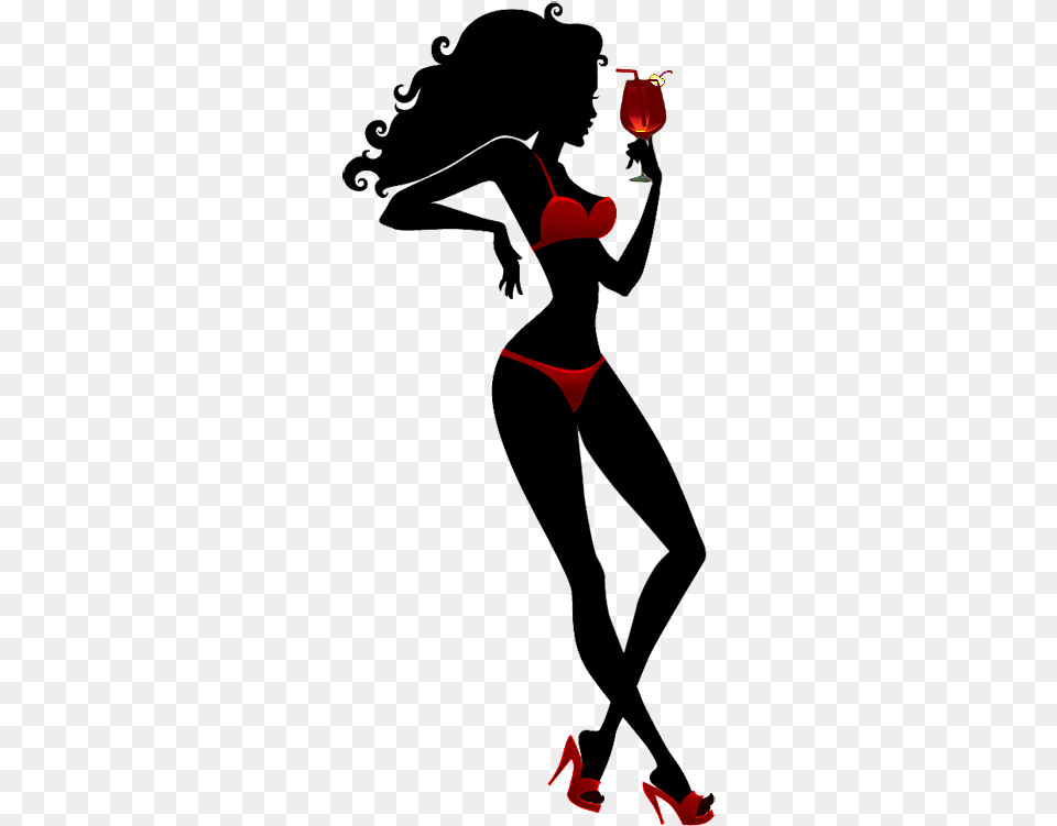 Pin Up Silhouette Fashion Lady Silhouette, Person, Leisure Activities, Dancing, Adult Free Png Download