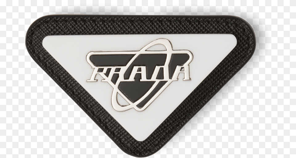Pin With Saffiano Trim Triangle, Logo, Symbol, Emblem Png