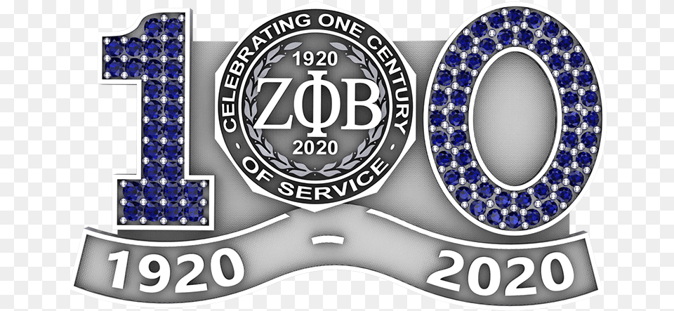 Pin Zeta Phi Beta 100 Years, Logo, Badge, Symbol, Accessories Free Png Download