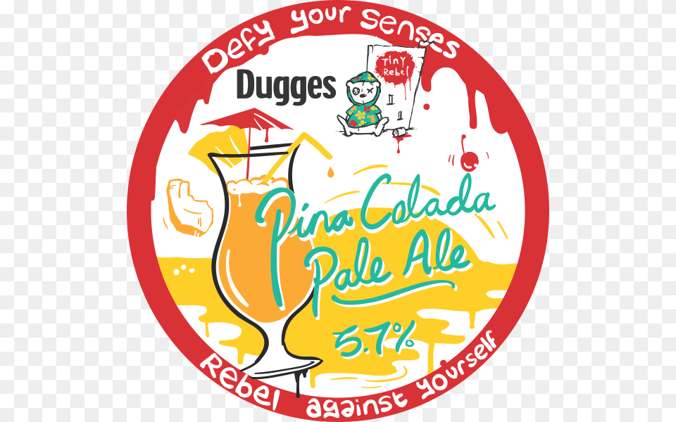 Pina Colada Pale Ale Tiny Rebel, Logo, Baby, Person, Face Png Image
