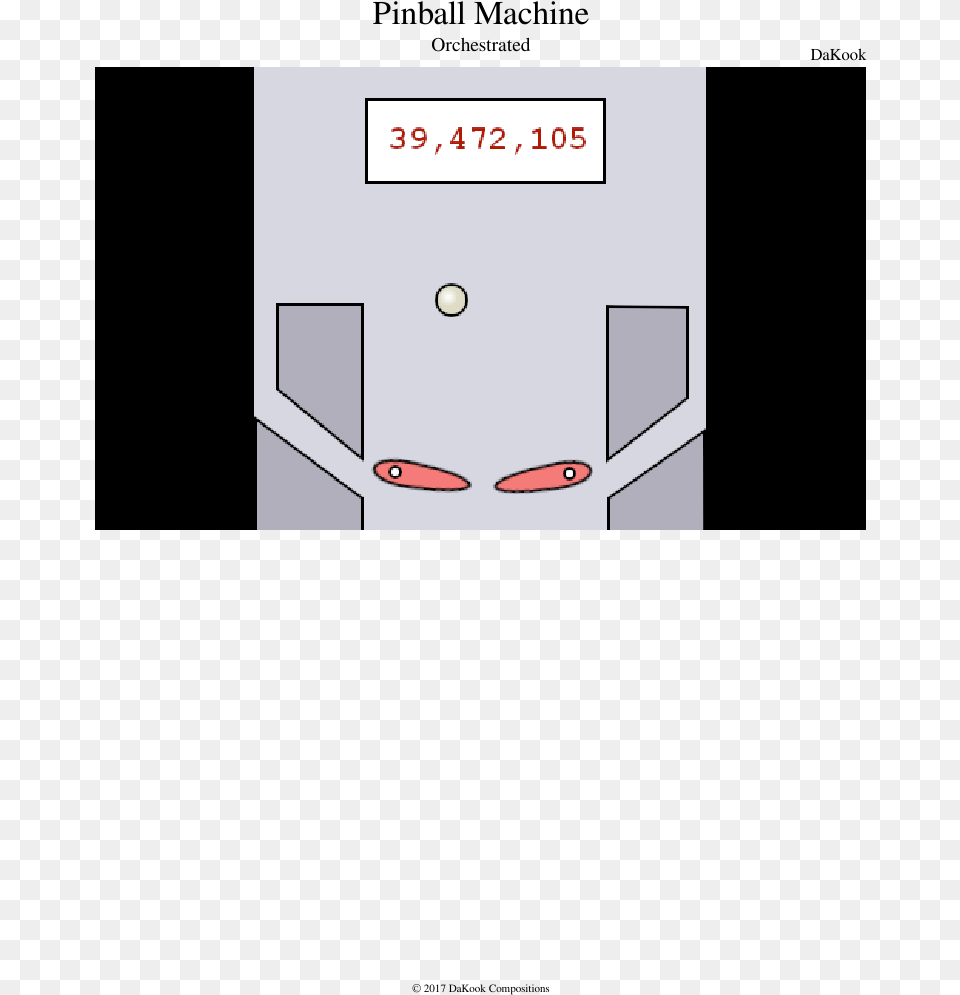 Pinball Machine Sheet Music Composed By Dakook 1 Of Diagram Free Transparent Png