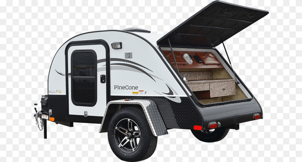 Pine Cone Xt Teardrop Trailer, Vehicle, Caravan, Van, Transportation Free Png Download