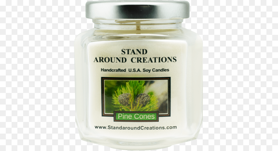 Pine Cones Hex 6 Oz Stand Around Creations Pine Green Cones Hex 6 Oz, Jar, Plant, Tree Free Png