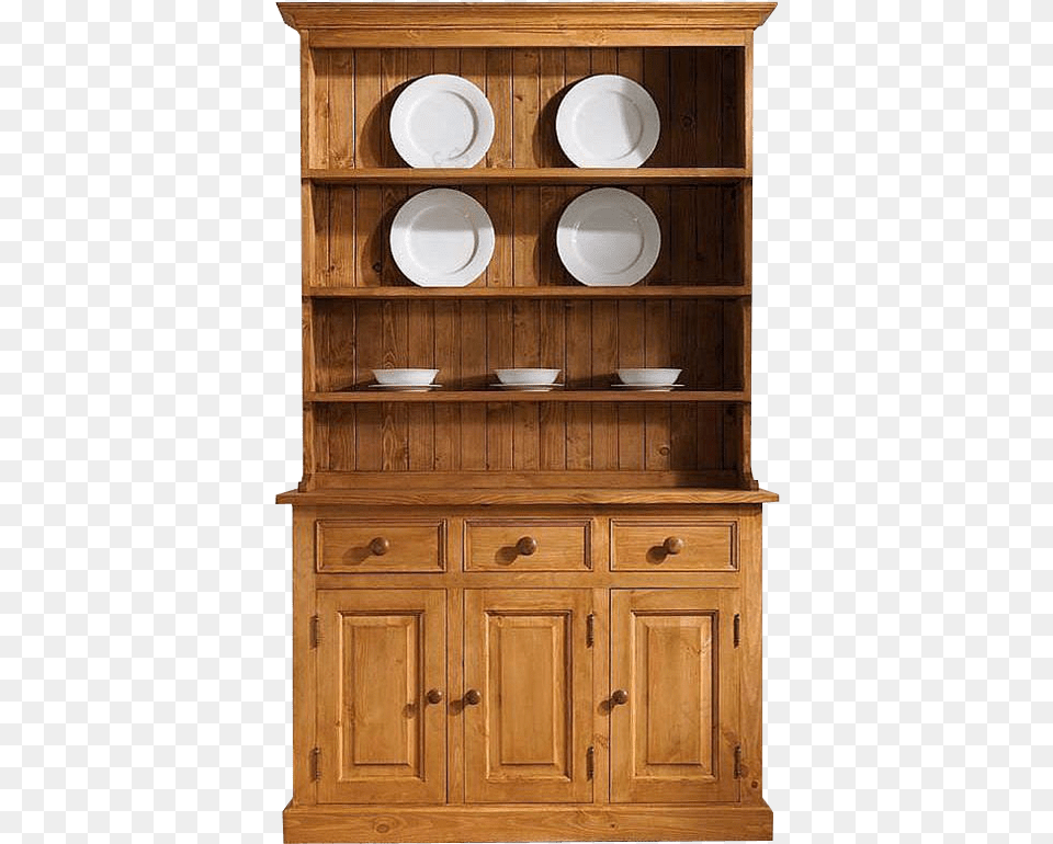 Pine Dresser Transparent Image Furniture Hutch, Cabinet, Closet, Cupboard, Sideboard Free Png