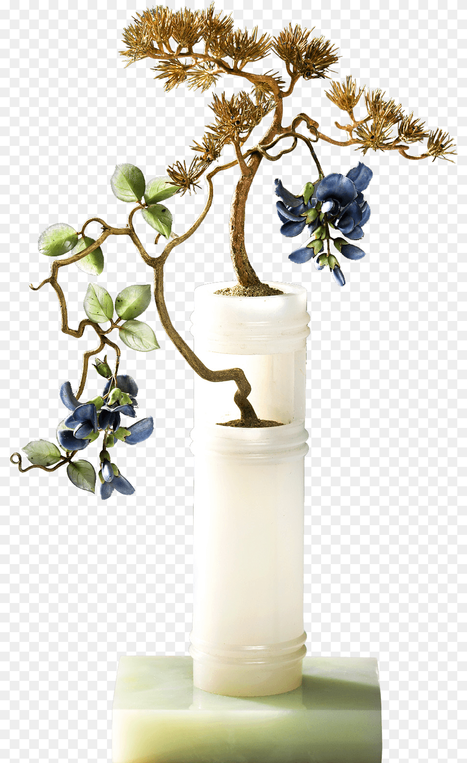 Pine Entwined With Wisteria By Peter Carl Faberg Cylinder, Flower, Flower Arrangement, Jar, Plant Free Transparent Png