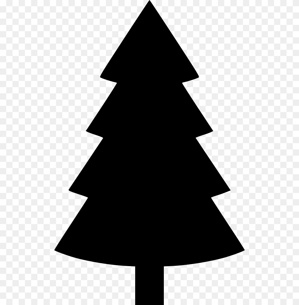 Pine Tree, Silhouette, Triangle Free Transparent Png