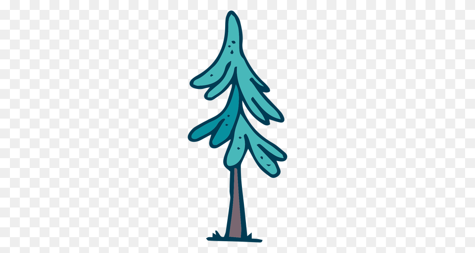 Pine Tree Cartoon, Plant, Outdoors, Person, Ice Png Image