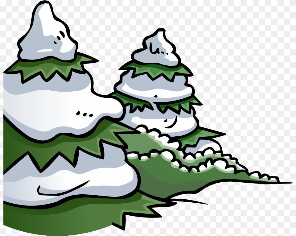 Pine Tree Cartoon Winter Tree, Green, Outdoors, Nature, Christmas Png Image