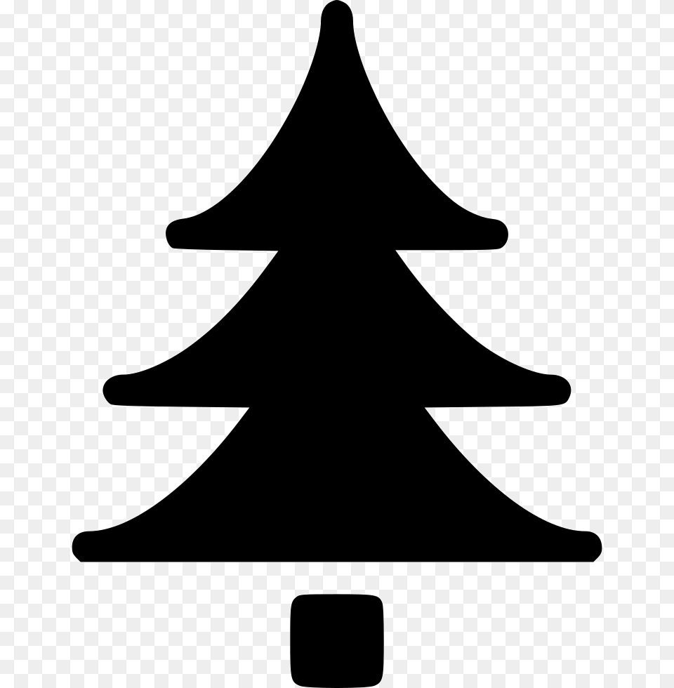 Pine Tree Comments Christmas Day, Silhouette, Stencil, Triangle, Symbol Png Image