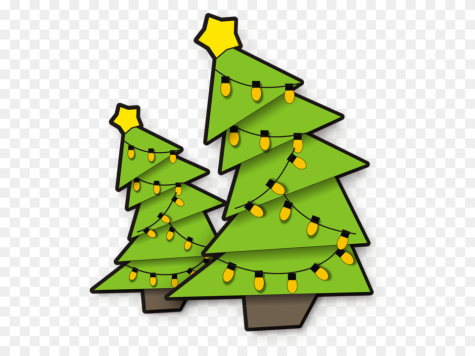 Pine Tree Lights Christmas Tree Xmas Aac, Christmas Decorations, Festival, Symbol, Bulldozer Png Image