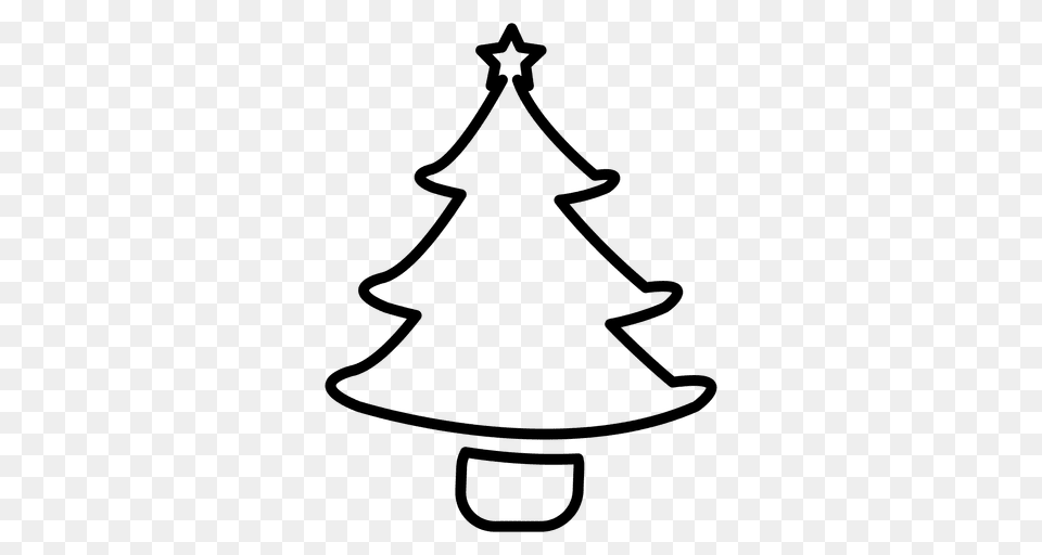 Pine Tree Line Icon, Christmas, Christmas Decorations, Festival, Chandelier Free Png