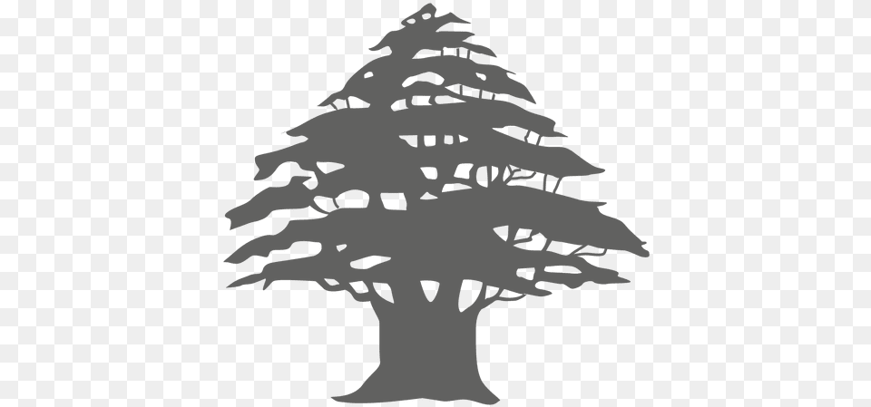 Pine Tree Silhouette 3 U0026 Svg Vector File Christmas Tree, Stencil, Plant, Person, Face Free Transparent Png