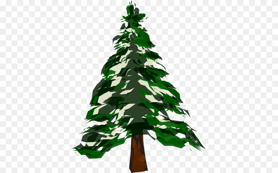 Pine Tree With Snow Clipart Kid, Plant, Fir, Green, Conifer Png