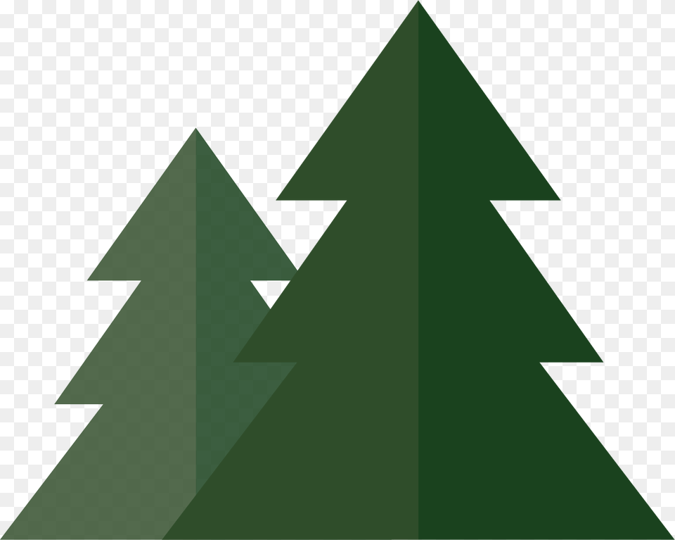 Pine Trees, Green, Triangle Png