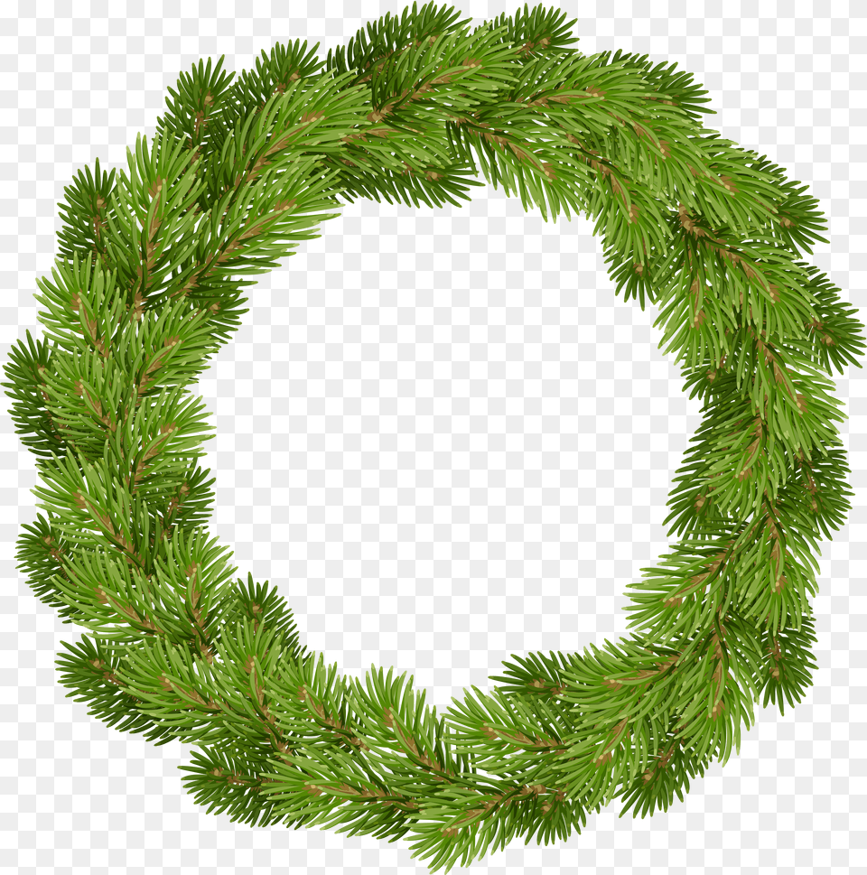 Pine Wreath Free Png Download