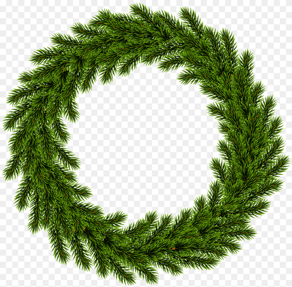 Pine Wreath Clip Art Free Png