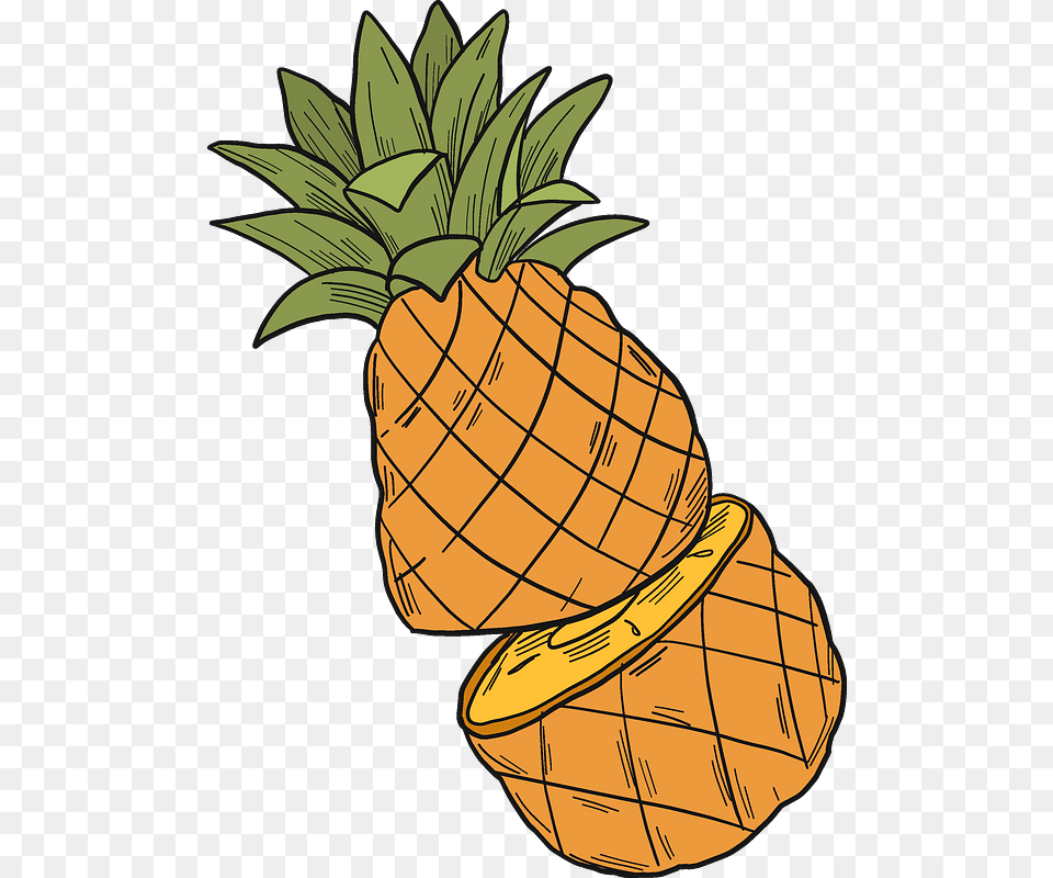 Pineapple, Food, Fruit, Plant, Produce Free Png Download