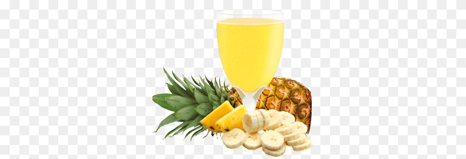 Pineapple Amp Banana Drink Mix Pineapple And Banana, Food, Fruit, Plant, Produce Free Png Download