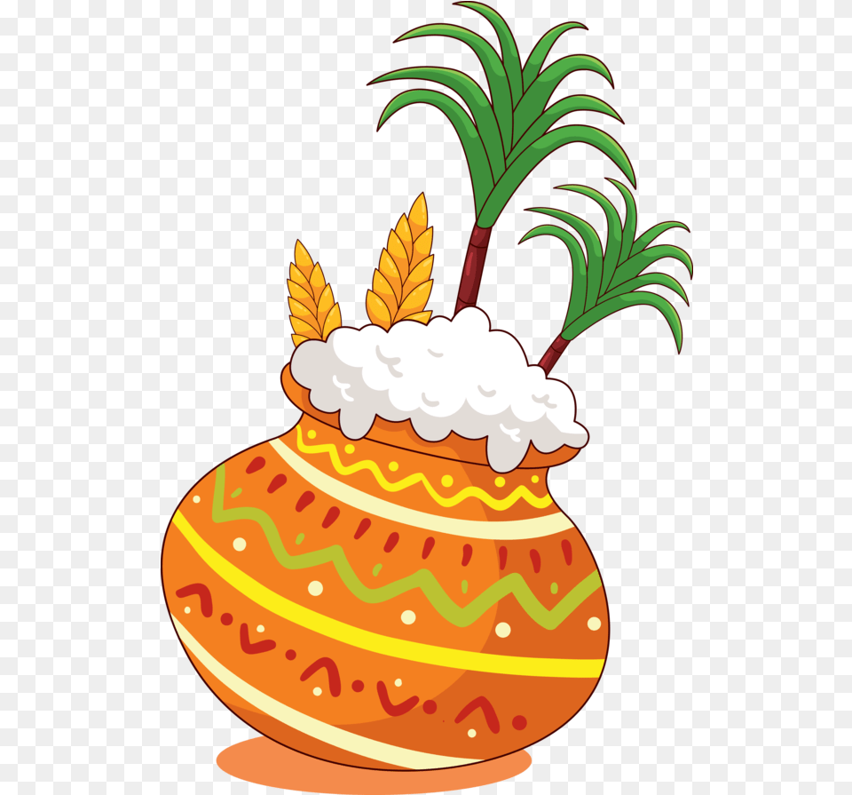 Pineapple Ananas Food For Thai Pongal 2020, Jar, Pottery, Birthday Cake, Cake Free Png
