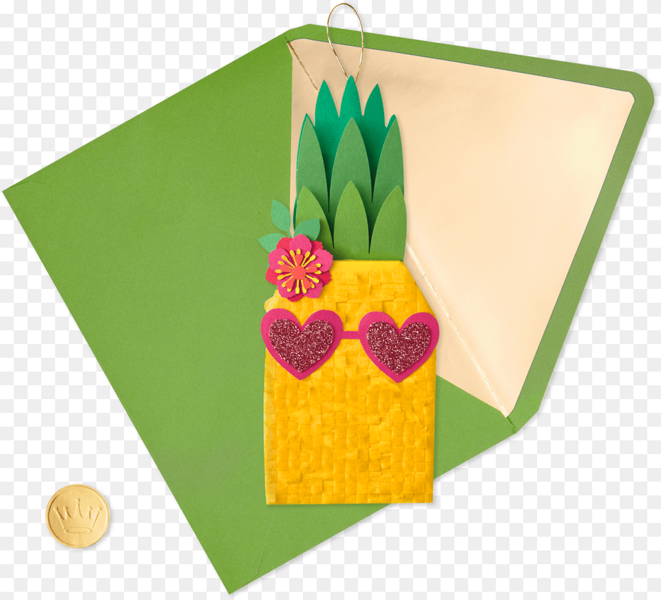Pineapple Birthday Card Construction Paper, Envelope, Greeting Card, Mail, People Free Transparent Png