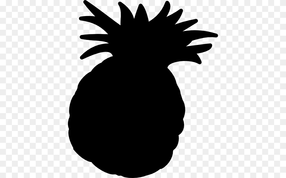 Pineapple Black Clip Art, Food, Fruit, Plant, Produce Png Image