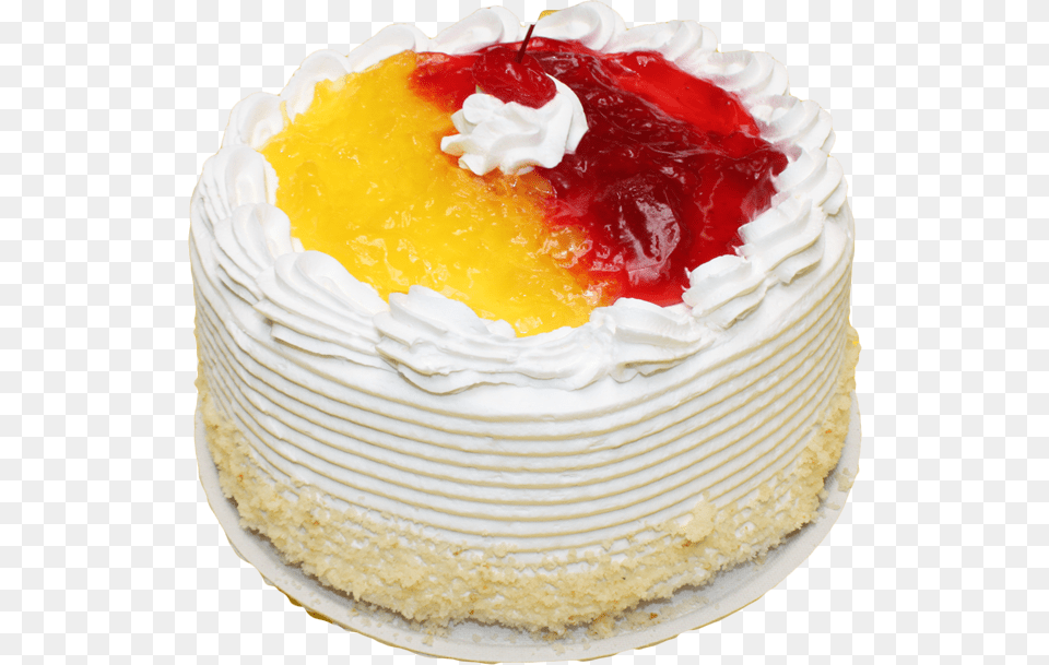 Pineapple Cake Download Pineapple Cake, Birthday Cake, Cream, Dessert, Food Png