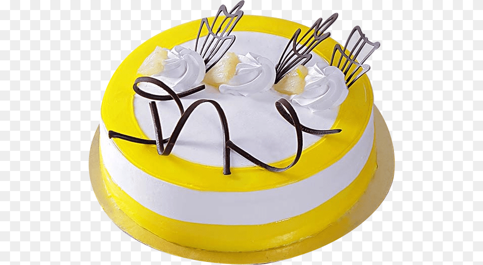 Pineapple Cake Images Hd, Birthday Cake, Cream, Dessert, Food Free Png