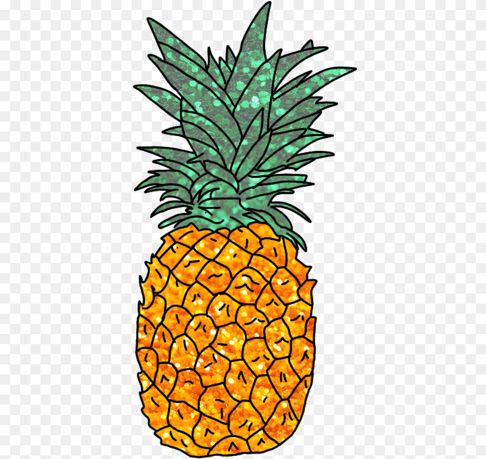 Pineapple Cartoon Picture Clipart Fancy Aesthetic Stickers, Food, Fruit, Plant, Produce Free Transparent Png