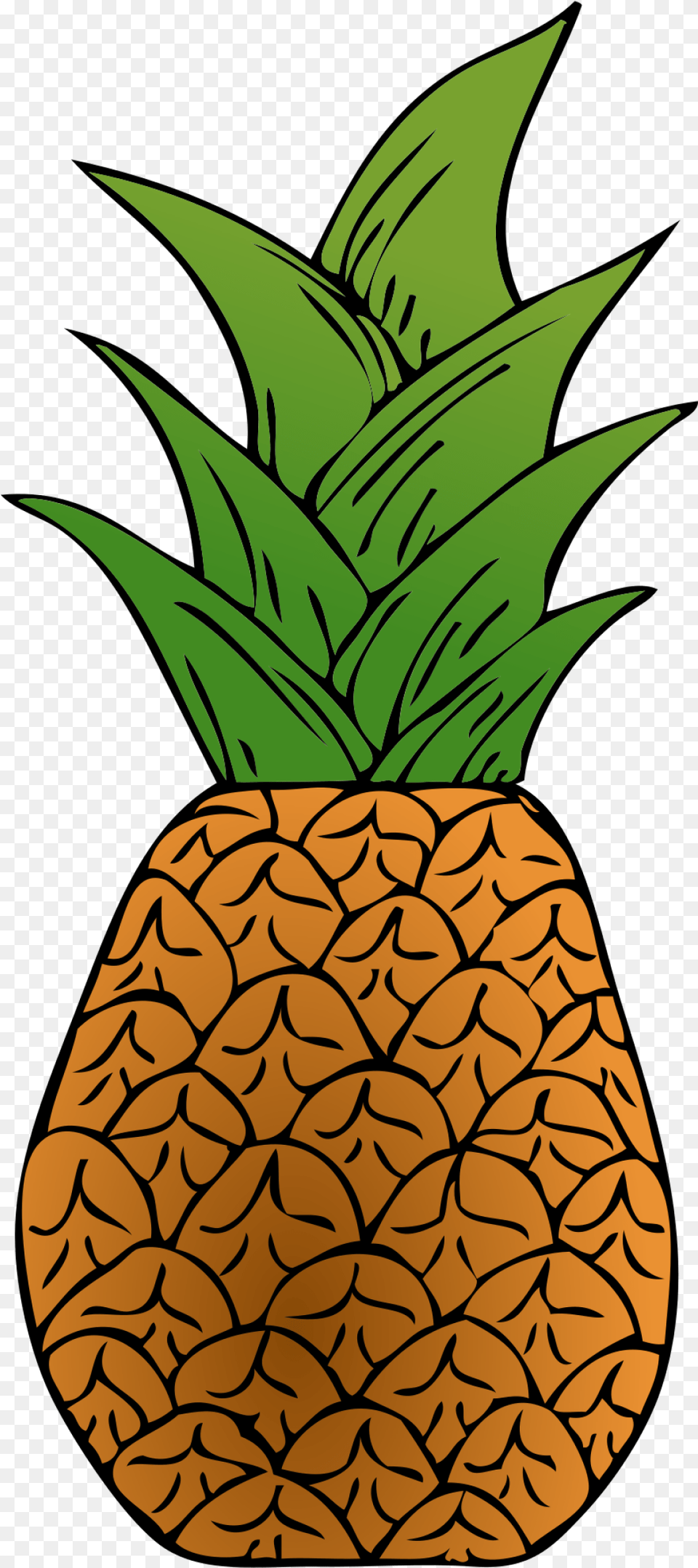 Pineapple Clip Arts For Web Clip Arts Backgrounds Pineapple Top Cartoon, Food, Fruit, Plant, Produce Free Png Download