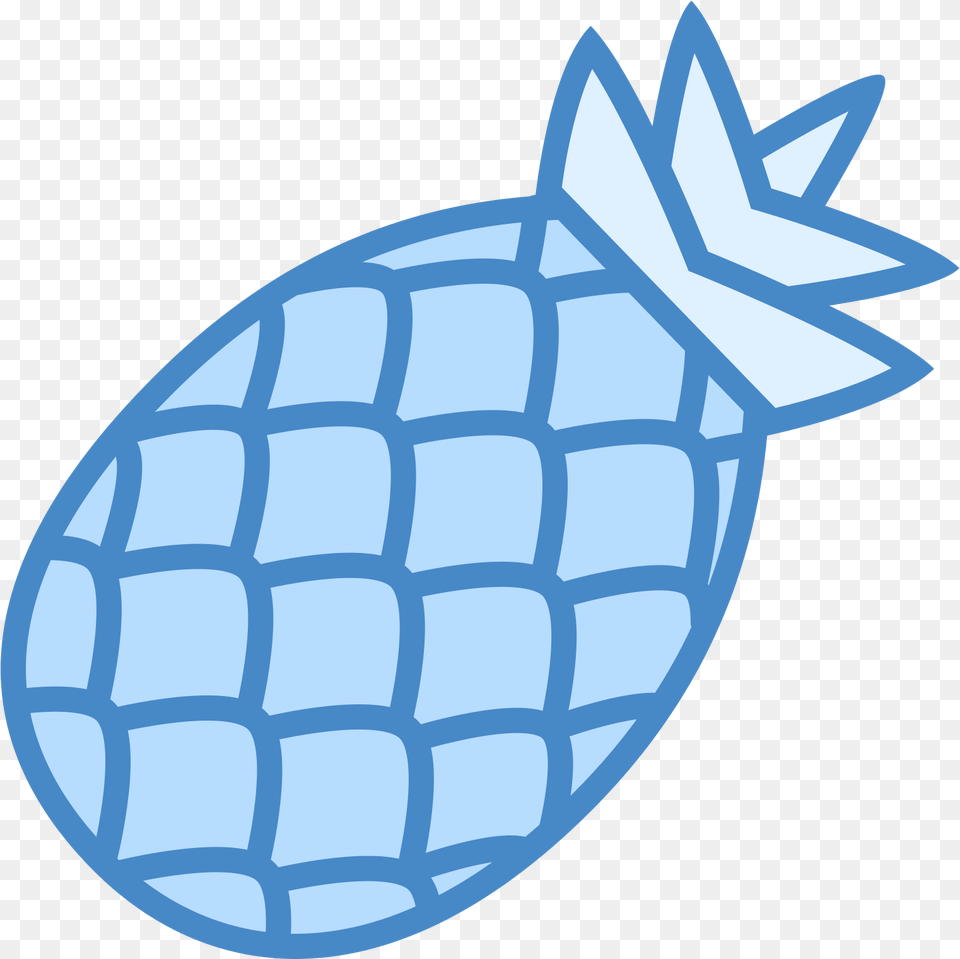 Pineapple Clipart Blue Blue Pineapple Symbol, Ammunition, Grenade, Weapon, Food Free Png
