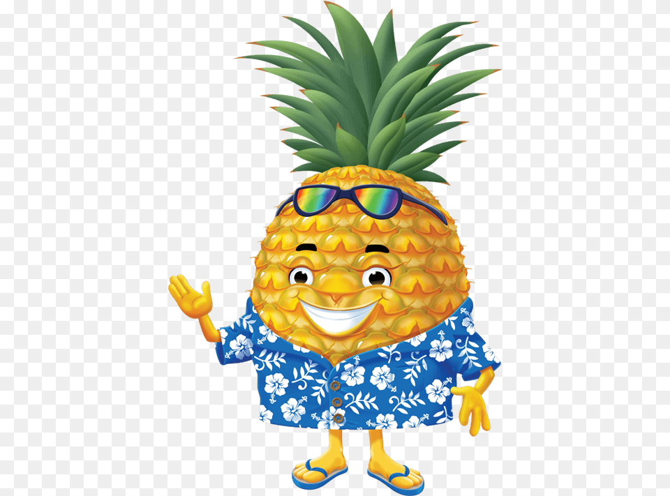 Pineapple Clipart Character Illustration, Food, Fruit, Plant, Produce Free Png Download