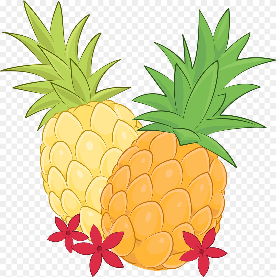 Pineapple Clipart Creazilla Portable Network Graphics, Food, Fruit, Plant, Produce Free Png Download
