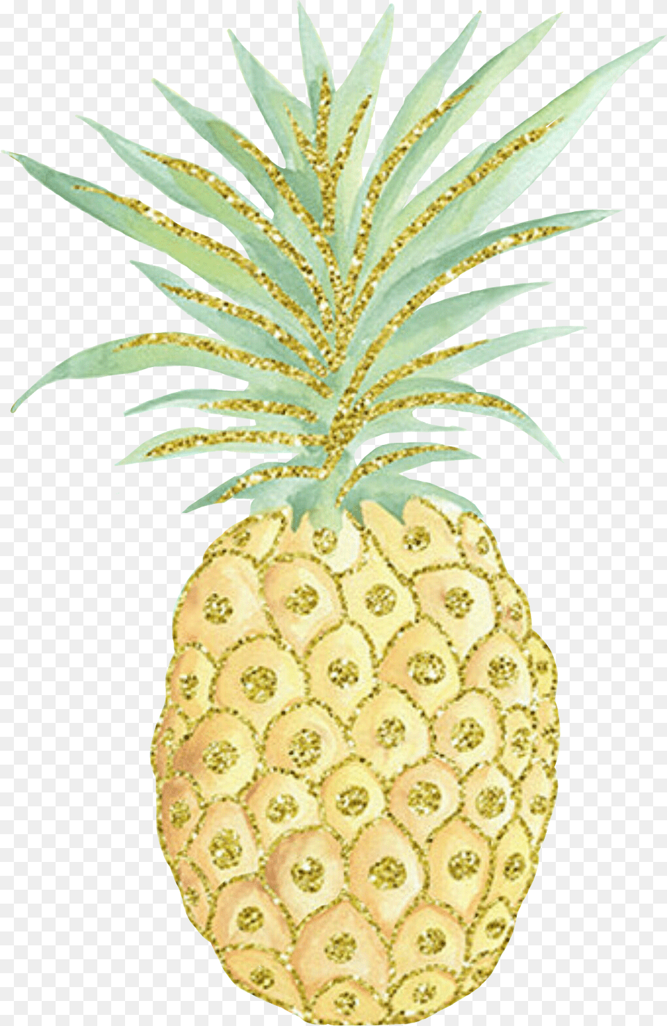 Pineapple Clipart Glitter Tropical Hawaiian Baby Shower Invitations, Food, Fruit, Plant, Produce Free Transparent Png