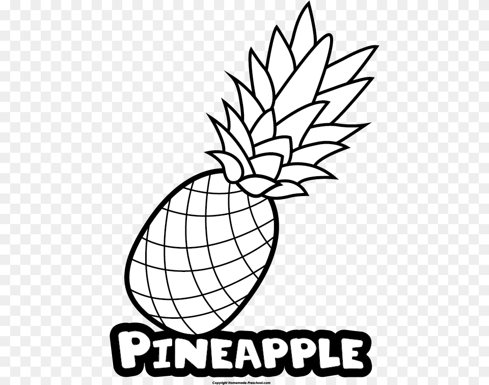 Pineapple Clipart Name, Food, Fruit, Plant, Produce Free Png Download