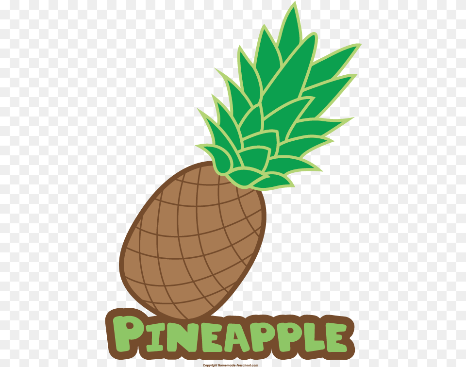 Pineapple Clipart Name Pineapple With Name Transparent Pineapple Fruit With Name, Food, Plant, Produce Free Png