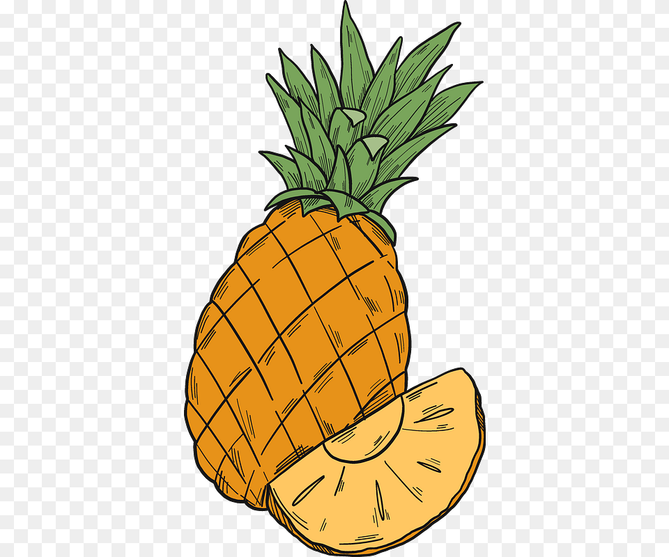 Pineapple Clipart Pineapple, Food, Fruit, Plant, Produce Png